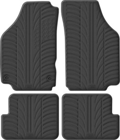Гумові килимки в салон для Lancia Ypsilon (mkII) 2003-2011 комплект з 4 штук (Gledring)