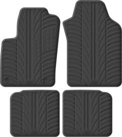 Гумові килимки в салон для Lancia Ypsilon (mkIII) 2011-2024 комплект з 4 штук (Gledring)