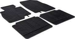 Резиновые коврики в салон для Mazda 6 (mkIII) 2012-2022 (седан) комплект из 4 штук (Gledring)