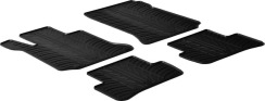 Гумові килимки в салон для Mercedes-Benz C-Class (W204; S204) 2007-2014 комплект з 4 штук (Gledring)