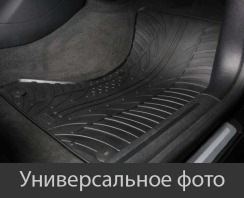 Гумові килимки в салон для Renault Kangoo (mkII) 2007-2021; Mercedes-Benz Citan (W415) 2012-2021 (1 ряд) комплект з 2 штук (Gledring). Фото 3