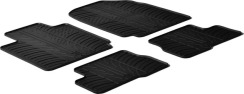 Гумові килимки в салон для Nissan Micra (mkIII)(K12) 2002-2010 комплект з 4 штук (Gledring)