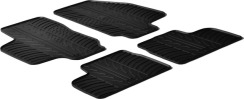 Резиновые коврики в салон для Opel Astra (mkII)(G) 1998-2004 комплект из 4 штук (Gledring)