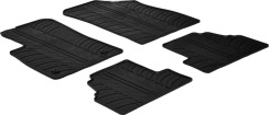 Гумові килимки в салон для Opel Mokka (mkI) 2012-2019; Chevrolet Trax (mkI) 2013-2022 (повний привід) комплект з 4 штук (Gledring)
