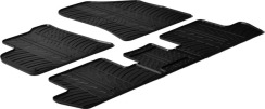 Гумові килимки в салон для Peugeot 3008 (mkI) 2007-2016 / 5008 (mkI) 2009-2016 комплект з 5 штук (Gledring)