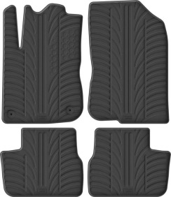Резиновые коврики в салон для Peugeot 208 (mkI) 2012-2019 (5-дв.) комплект из 4 штук (Gledring)
