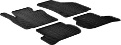 Резиновые коврики в салон для Seat Leon (mkII) 2005-2012 комплект из 4 штук (Gledring)