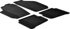 Резиновые коврики в салон для Volkswagen Polo (mkIV) 2001-2010; Seat Cordoba (mkII) 2002-2008 / Ibiza (mkIII) 2002-2008 комплект из 4 штук (Gledring)