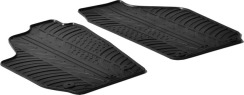 Гумові килимки в салон для Skoda Roomster (mkI) 2006-2015 / Praktik (mkI) 2006-2015 (1 ряд) комплект з 2 штук (Gledring)