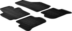 Гумові килимки в салон для Skoda Yeti (mkI) 2009-2013 комплект з 4 штук (Gledring)