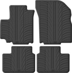 Резиновые коврики в салон для Suzuki SX4 (mkI) 2005-2014; Fiat Sedici (mkI) 2005-2014 комплект из 4 штук (Gledring)
