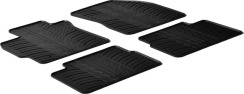 Гумові килимки в салон для Toyota Auris (mkI) 2006-2012 / Corolla (mkX) 2006-2012 комплект з 4 штук (Gledring)