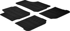 Гумові килимки в салон для Skoda Octavia (mkI) 1996-2011; Volkswagen Golf (mkIV) 1997-2006 / Bora (mkIV) 1999-2006 / Beetle (mkI) 1997-2011; Seat Leon (mkI) 1999-2006 / Toledo (mkII) 1994-2004 комплект з 4 штук (Gledring)