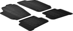 Резиновые коврики в салон для Volkswagen Polo (mkV) 2009-2017 комплект из 4 штук (Gledring)