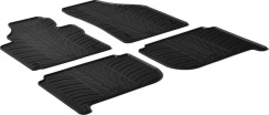 Гумові килимки в салон для Volkswagen Touran (mkI) 2003-2015 комплект з 4 штук (Gledring)