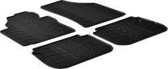 Гумові килимки в салон для Volkswagen Caddy (mkIII) 2003-2021 (1-2 ряд) комплект з 4 штук (Gledring)