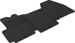 Гумові килимки в салон для Citroen Jumper (mkII); Peugeot Boxer (mkII); Fiat Ducato (mkIII); RAM ProMaster (mkI); Toyota ProAce Max (mkI) 2006→ (1 ряд) комплект з 3 штук (Gledring)