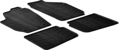 Гумові килимки в салон для Skoda Roomster (mkI) 2006-2015 комплект з 4 штук (Gledring)