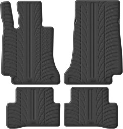 Гумові килимки в салон для Mercedes-Benz C-Class (W205; S205) 2014-2021 комплект з 4 штук (Gledring)