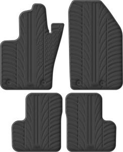 Гумові килимки в салон для Fiat 500X (mkI) 2014→; Jeep Renegade (mkI) 2014→ комплект з 4 штук (Gledring)