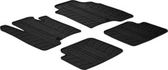 Гумові килимки в салон для Fiat Panda (mkIII) 2011-2014 комплект з 4 штук (Gledring)