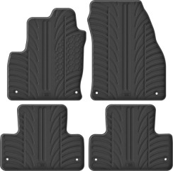 Резиновые коврики в салон для Land Rover Range Rover Evoque (mkI)(L538) 2011-2018 (8 клипс) комплект из 4 штук (Gledring)