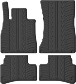 Гумові килимки в салон для Mercedes-Benz S-Class (W222) 2013-2020 (АКПП) комплект з 4 штук (Gledring)