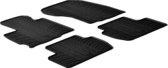 Гумові килимки в салон для Mitsubishi Outlander (mkII) 2006-2013 комплект з 4 штук (Gledring)