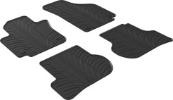 Резиновые коврики в салон для Seat Altea (mkI) 2004-2015 комплект из 4 штук (Gledring)