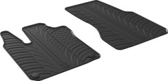Гумові килимки в салон для Smart ForTwo (mkIII)(C453; A453) 2014-2019 / EQ ForTwo (C453; A453) 2017-2024 комплект з 2 штук (Gledring)