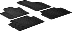Резиновые коврики в салон для Volkswagen Sharan (mkII) 2010-2022; Seat Alhambra (mkII) 2010-2020 (1-2 ряд) комплект из 4 штук (Gledring)