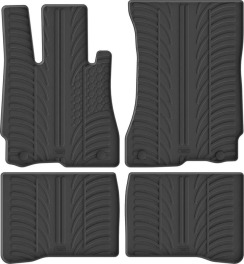Гумові килимки в салон для Mercedes-Benz S-Class (W221) 2005-2013 комплект з 4 штук (Gledring)
