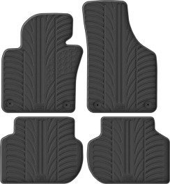 Гумові килимки в салон для Volkswagen Jetta (mkVI) 2010-2019 комплект з 4 штук (Gledring)