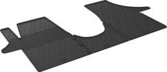 Гумові килимки в салон для Volkswagen Transporter (T5) 2003-2015 / (T6) 2015-2019 (1 ряд) комплект з 3 штук (Gledring)