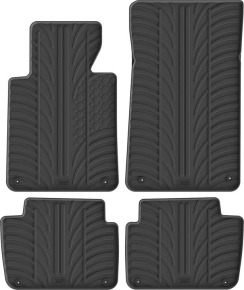 Резиновые коврики в салон для BMW 3-series (E46) 1997-2006 комплект из 4 штук (Gledring)