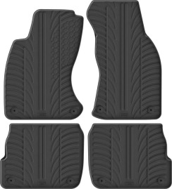 Резиновые коврики в салон для Audi A6/S6/RS6 (mkII)(C5) 1997-2004 комплект из 4 штук (Gledring)