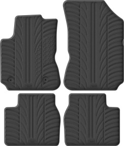 Резиновые коврики в салон для Audi A4/S4/RS4 (mkI)(B5) 1994-2001 комплект из 4 штук (Gledring)