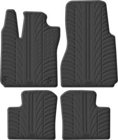 Резиновые коврики в салон для Renault Twingo (mkIII) 2014→ (МКПП) комплект из 4 штук (Gledring)