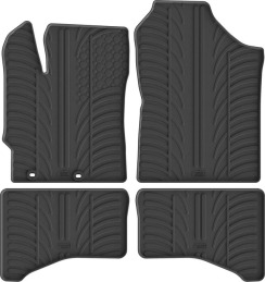 Гумові килимки в салон для Toyota Yaris (mkIII) 2010-2020 (гібрид) комплект з 4 штук (Gledring)