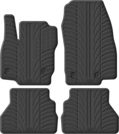 Резиновые коврики в салон для Ford B-Max (mkI) 2015-2017 (4 клипсы) комплект из 4 штук (Gledring)