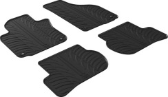 Гумові килимки в салон для Volkswagen Golf (mkV) 2003-2010 / (mkVI) 2008-2014 / Jetta (mkV) 2005-2010 / Scirocco (mkIII) 2008-2017 (овальные клипсы) комплект з 4 штук (Gledring)