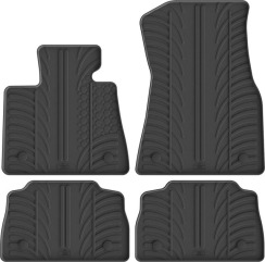 Резиновые коврики в салон для BMW X6 (G06; F96) 2019→ (АКПП) комплект из 4 штук (Gledring)