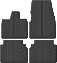 Резиновые коврики в салон для BMW i3 (I01) 2013-2022 комплект из 4 штук (Gledring)