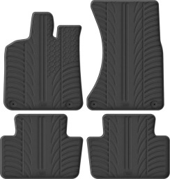 Резиновые коврики в салон для Porsche Macan (mkI) 2013→ (АКПП) комплект из 4 штук (Gledring)