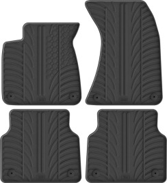 Гумові килимки в салон для Audi A8/S8 (mkIII)(D4) 2010-2017 (АКПП) комплект з 4 штук (Gledring)