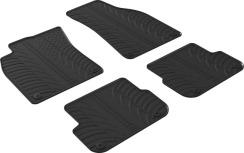 Резиновые коврики в салон для Audi A6/S6/RS6 (mkIII)(C6) 2004-2011 (универсал) комплект из 4 штук (Gledring)