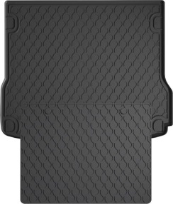 Гумовий килимок в багажник для Audi Q5/SQ5 (mkI) 2008-2017 (не гібрид)(багажник с защитой) (Gledring)