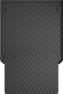 Резиновый коврик в багажник для Audi A4/S4/RS4 (mkV)(B9) 2015-2023 (универсал)(багажник с защитой) (Gledring)