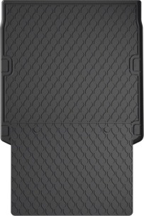 Резиновый коврик в багажник для Audi A4/S4 (mkV)(B9) 2015-2023 (седан)(багажник с защитой) (Gledring)