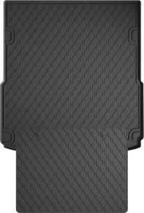 Резиновый коврик в багажник для Audi A6/S6/RS6 (mkIII)(C6) 2004-2011 (седан)(верхний)(багажник с защитой) (Gledring)